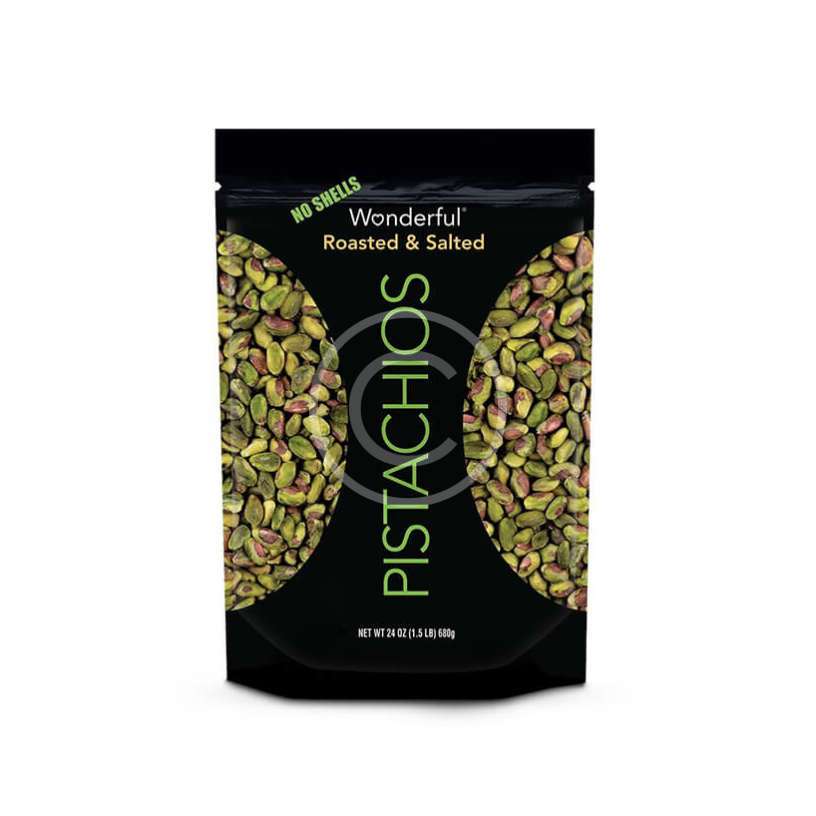 No-Shell, Roasted and Salted Pistachios